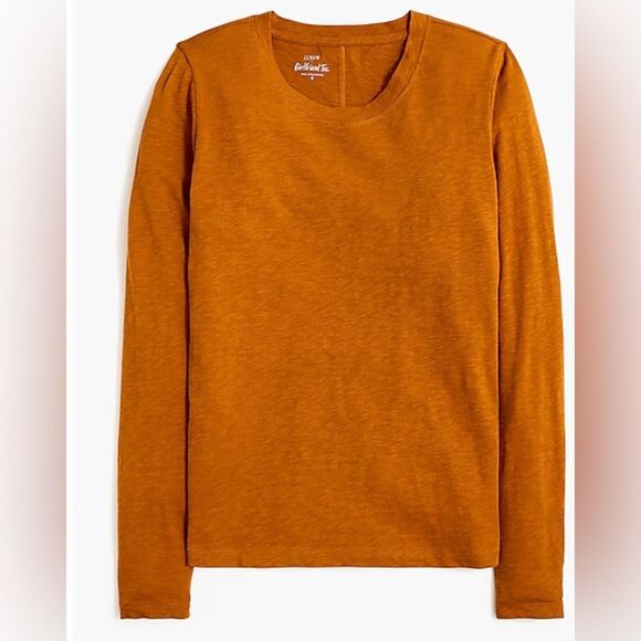 J. Crew Burnt Orange Girlfriend Tee - Picture 1 of 5